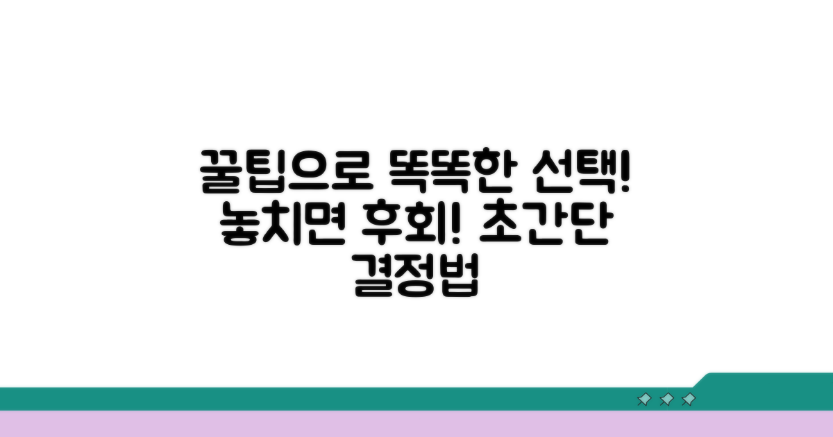 현명한 선택 위한 꿀팁 대방출