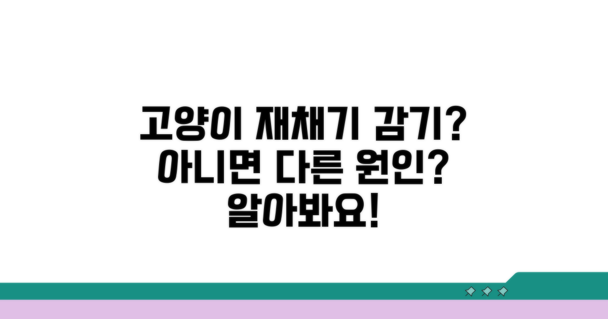 고양이 재채기, 감기 증상일까?
