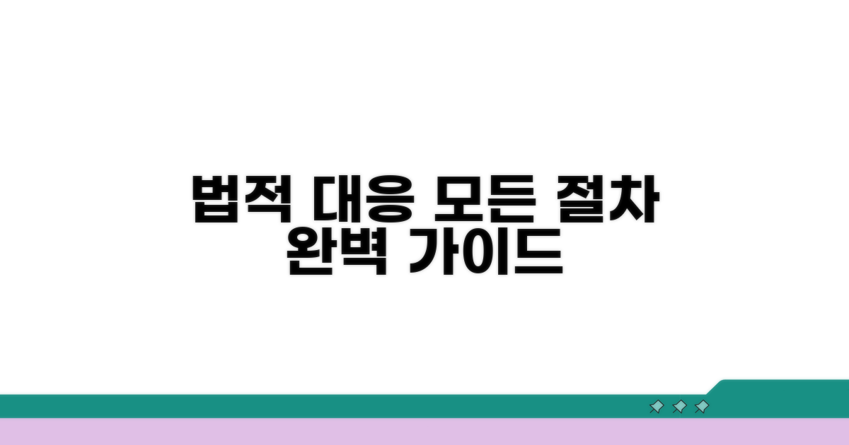 법적 대응 방법과 절차 완벽 정리