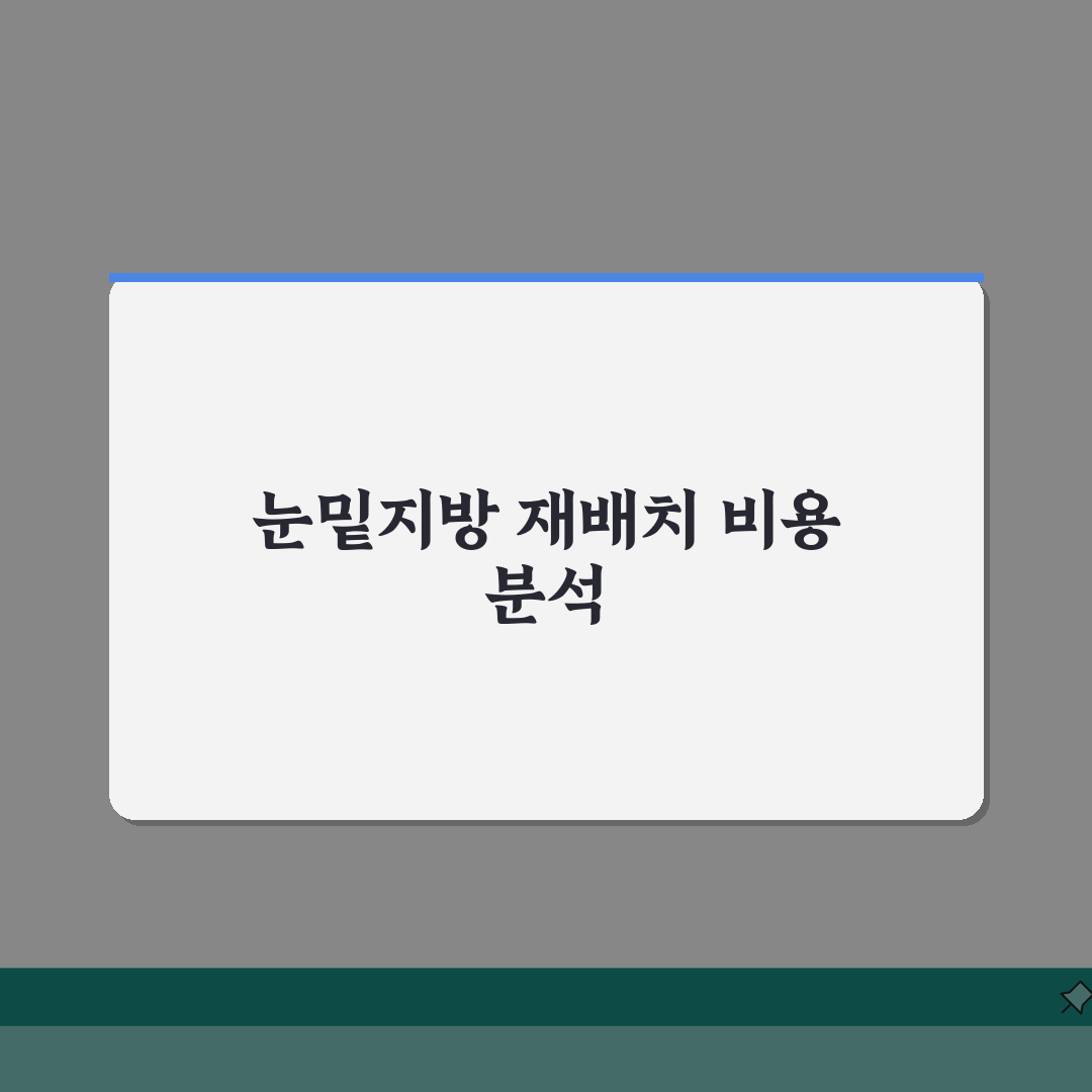 눈밑지방재배치 수술비용 | 시술 방식별 예상 비용 안내: 5가지 방법 총정리